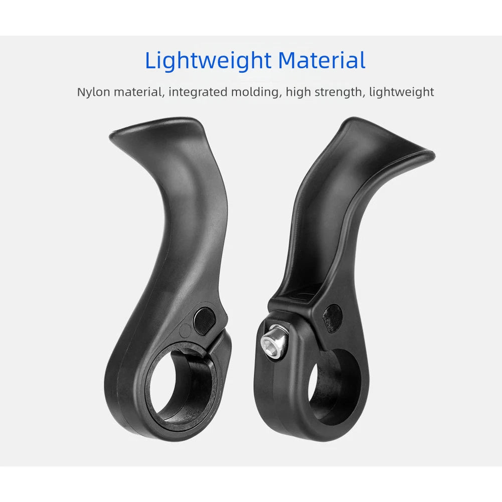 Handlebar Grip Pair for Mountain Bike (Nylon, Thumb Rest)