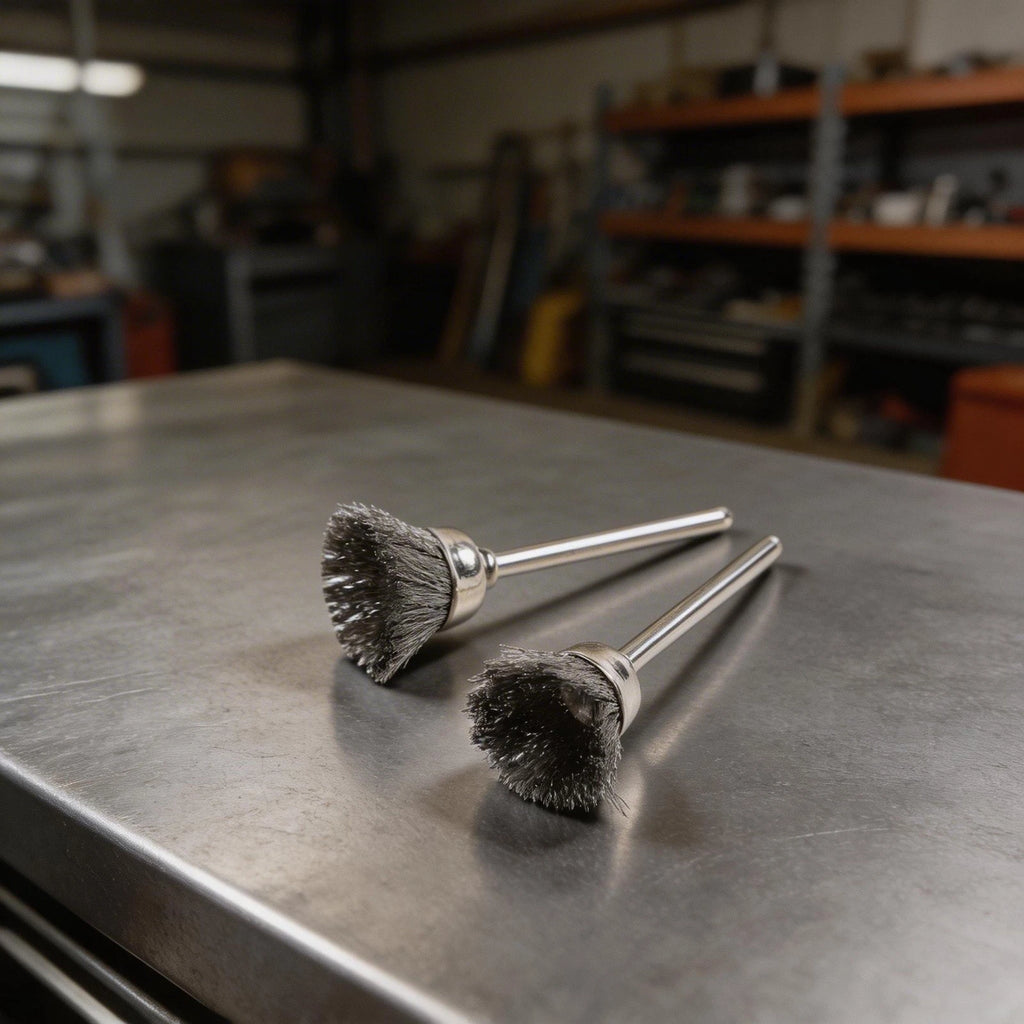 Wire Brush Set for Grinder Drill (Brass, Stainless Steel)