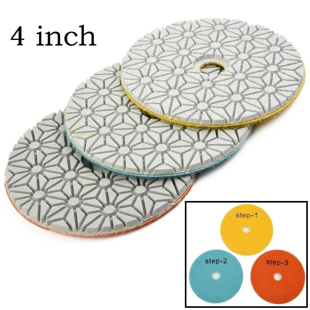 Polishing Pads Sanding Disc Set of 3 for Universal Use (4 Inch)