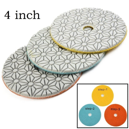 Polishing Pads Sanding Disc Set of 3 for Universal Use (4 Inch)