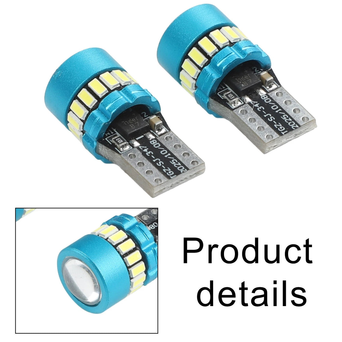 T10 LED License Plate Light for Ultra Bright White Red Yellow (12V 24V)