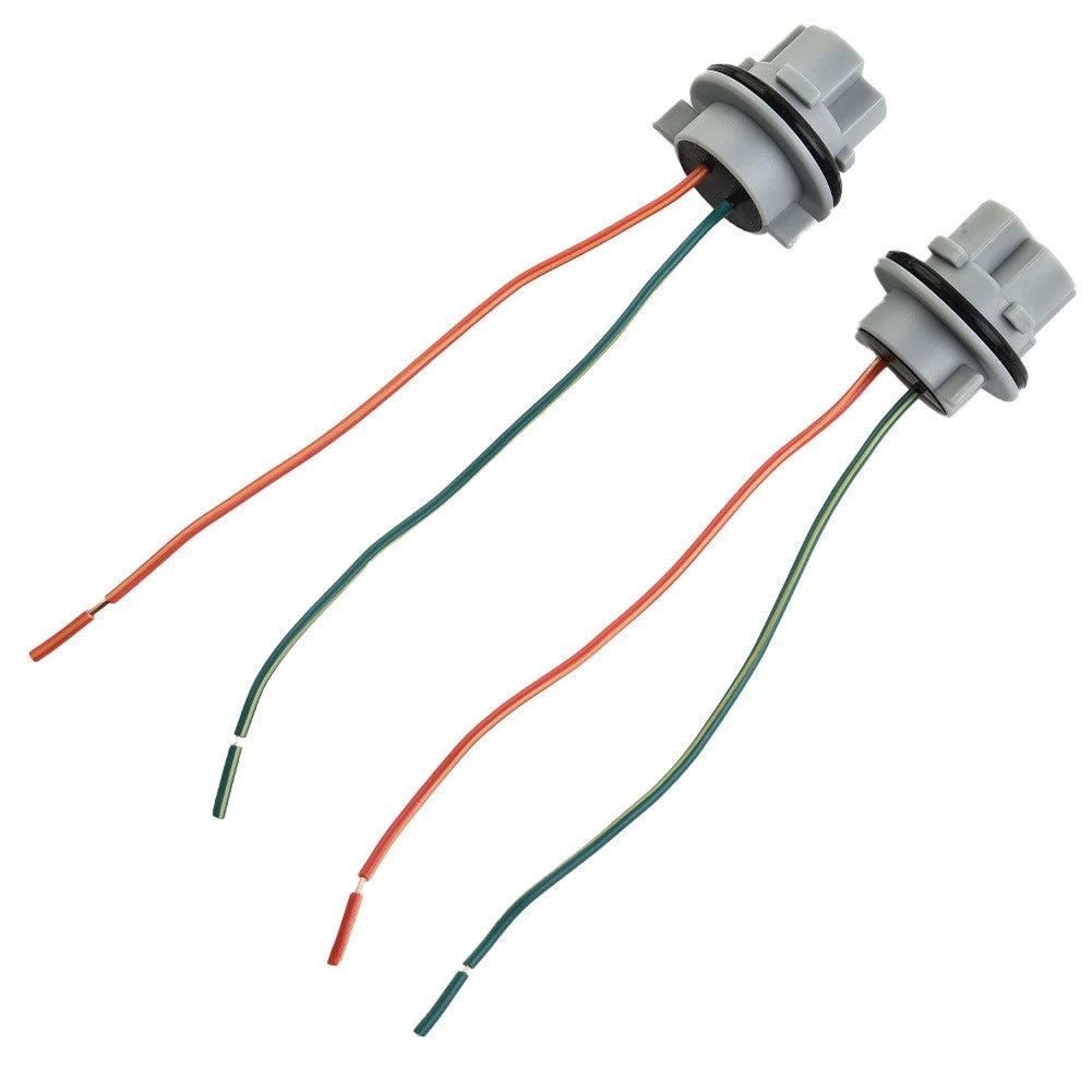 2X Pigtail Wire Female Socket 7440 for Front Turn Signal Light