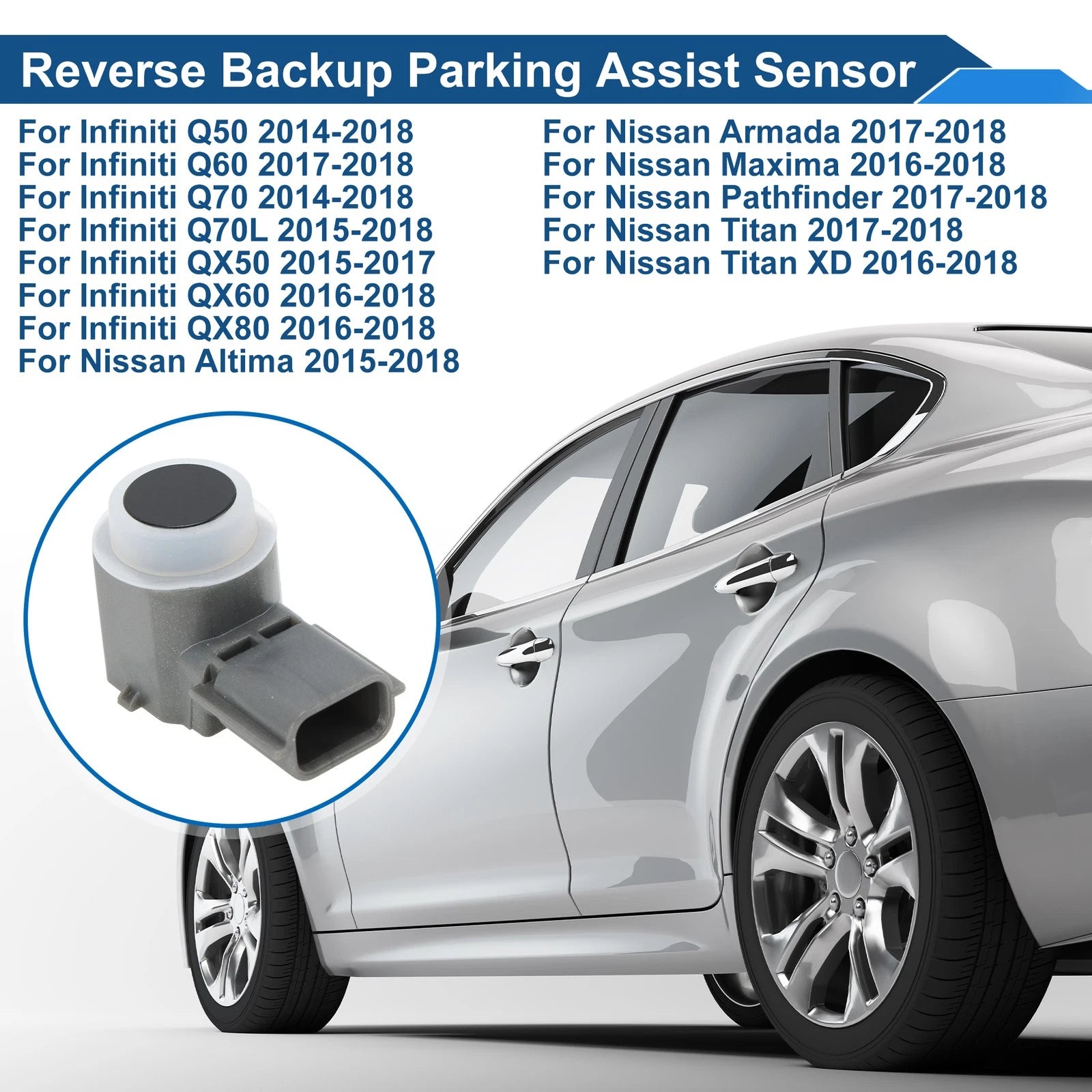 Reverse Backup Parking Sensor for Infiniti Q50 (2014–2018) No.2843852A3B