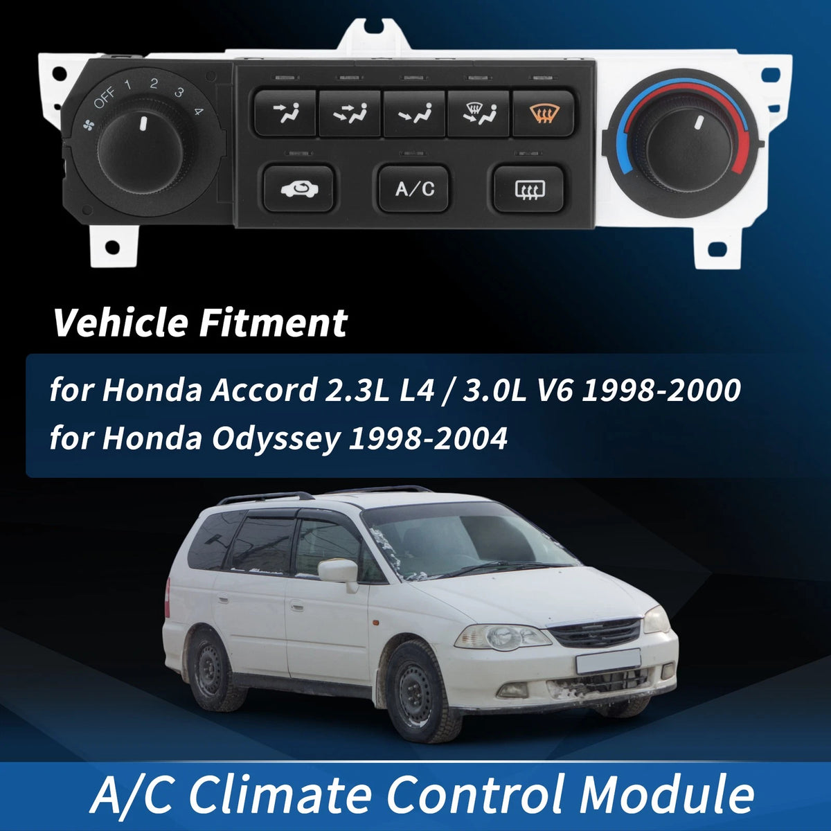 A/C Heater Climate Control Module for Honda Odyssey (1998–2004) No. 599-268
