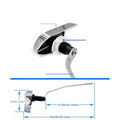 Toilet Handle Replacement for Polished Chrome (8 Inch)
