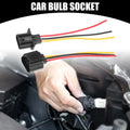 2X LED Bulb Socket Wiring Harness Connector Pigtail Plug for Car