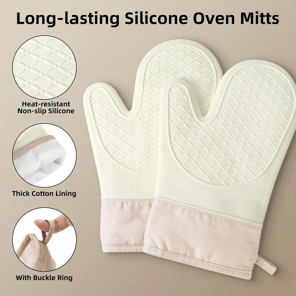 6QT Oval Cast Iron Dutch Oven with Silicone Mitts for Sourdough Baking