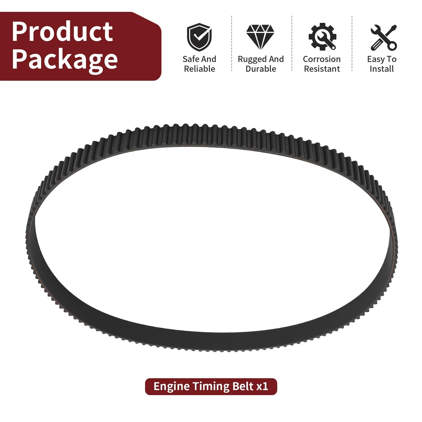 Engine Timing Belt 67F-46241-00-00 for Yamaha Outboards F75 F80-115HP (4-Stroke)
