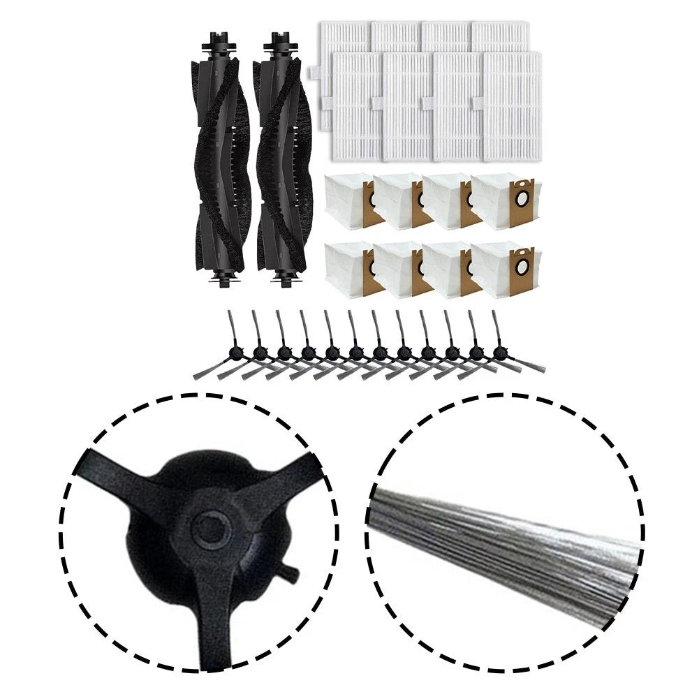 Accessories Kit for VONKO S6 Pro Vacuum (Includes Main Brush, Side Brush)