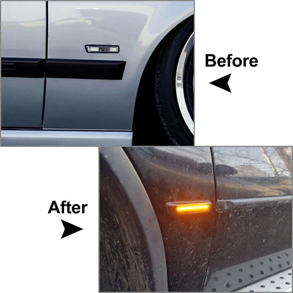Dynamic LED Side Marker Turn Signal Light for BMW X5 E53 (2000–2006), 3 Series E36 (1997–1999)