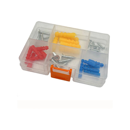 36X Red Plastic Expansion Anchors for Drilling and Fastening Applications