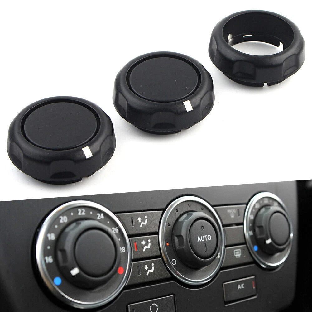 3X Air Condition Control Volume Knobs ABS for Land Rover Freelander 2 (2007–2015)