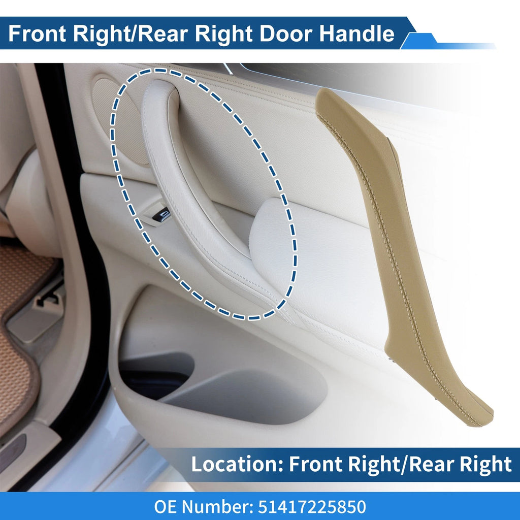 Inner Door Panel Handle Replacement for BMW F10 F11 F18 (2010–2017) Beige