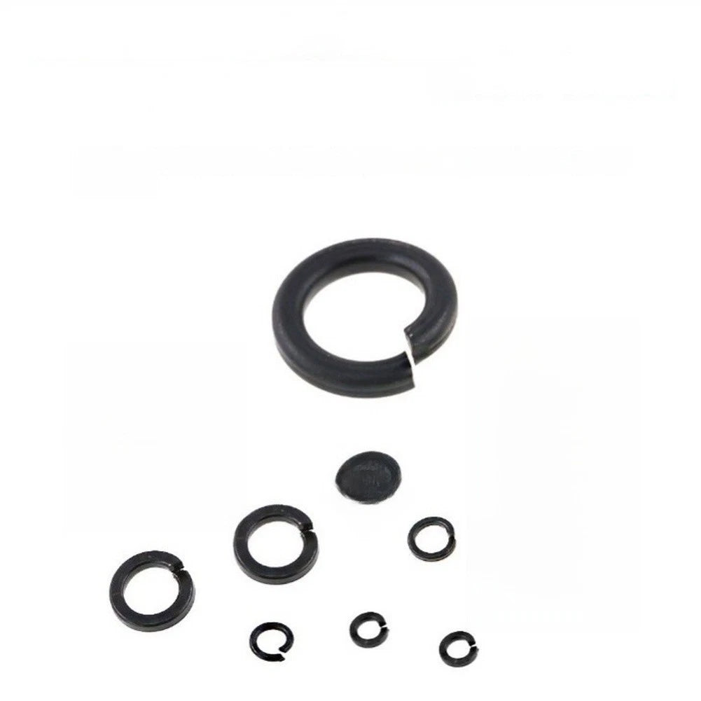 760pcs Black Coated Carbon Steel Spring Washers for Fastener Security