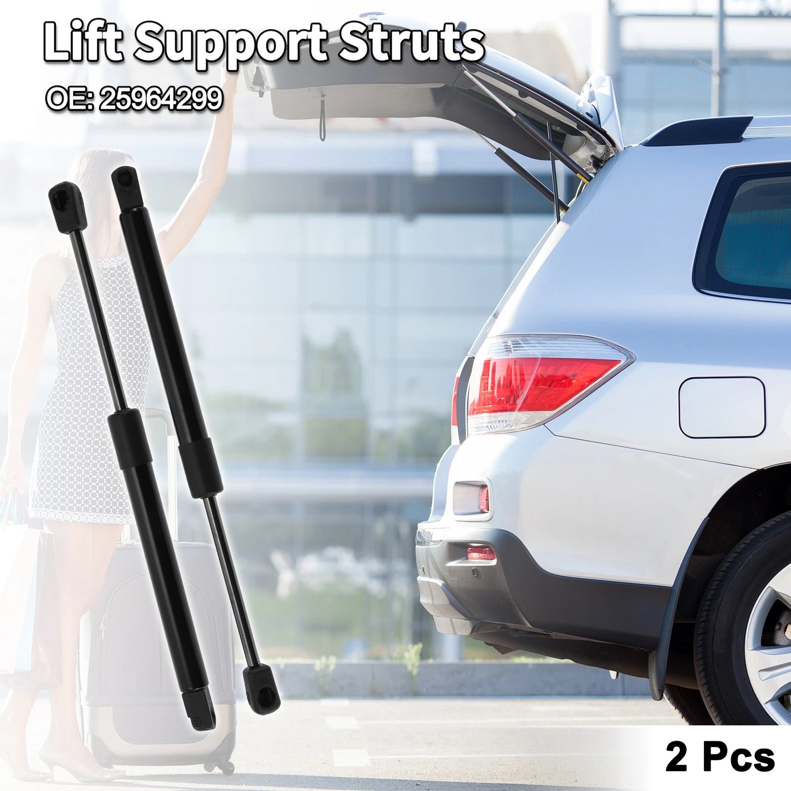 Rear Hatch Lift Supports Struts for Chevrolet Impala Sedan (2009–2013)