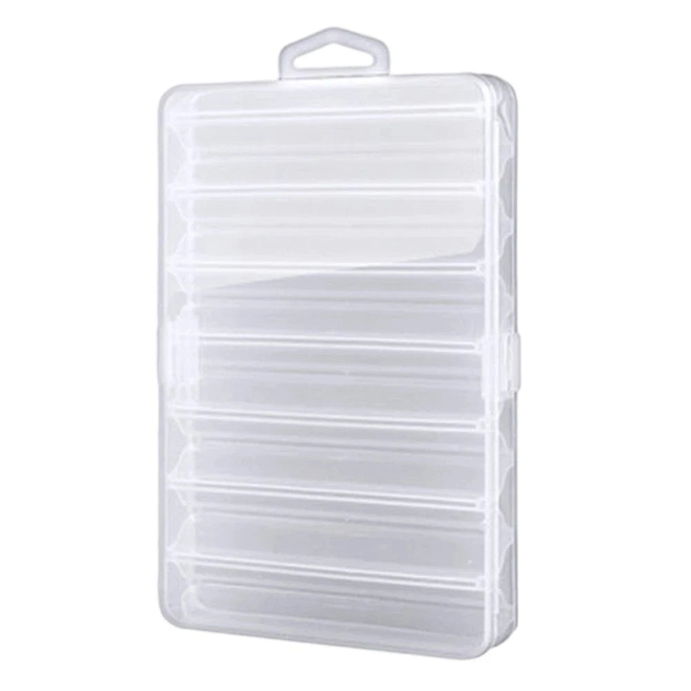 Fishing Lure Box Double Sided Transparent 12 Grids Rust Proof Storage