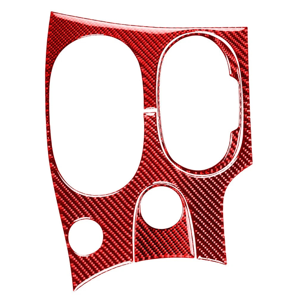 Center Console Gear Shift Panel Trim for Chevrolet Corvette C6 (2005–2013) Red LHD