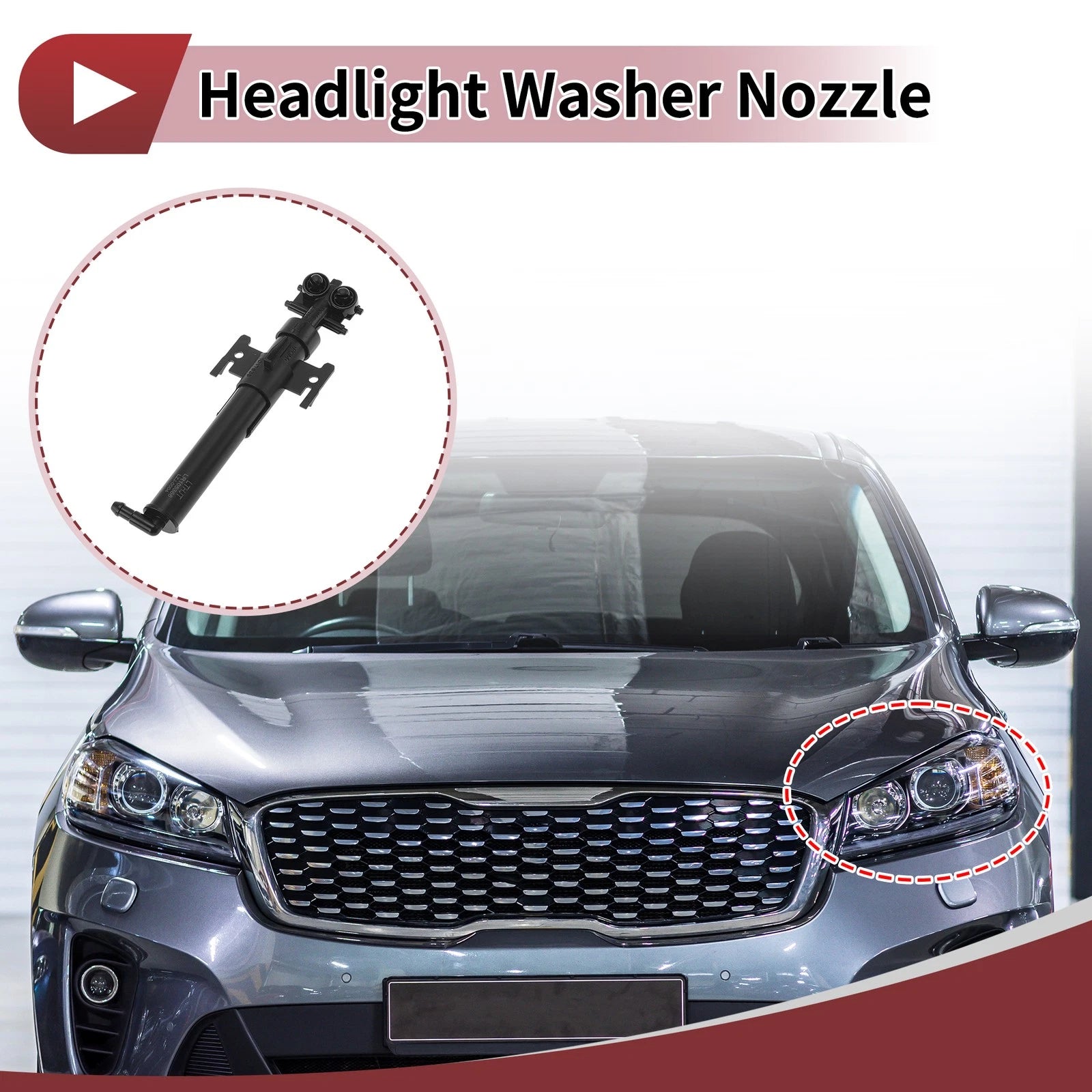 Front Driver Side Headlight Washer Nozzle for Land Rover Range Rover Sport (2018)
