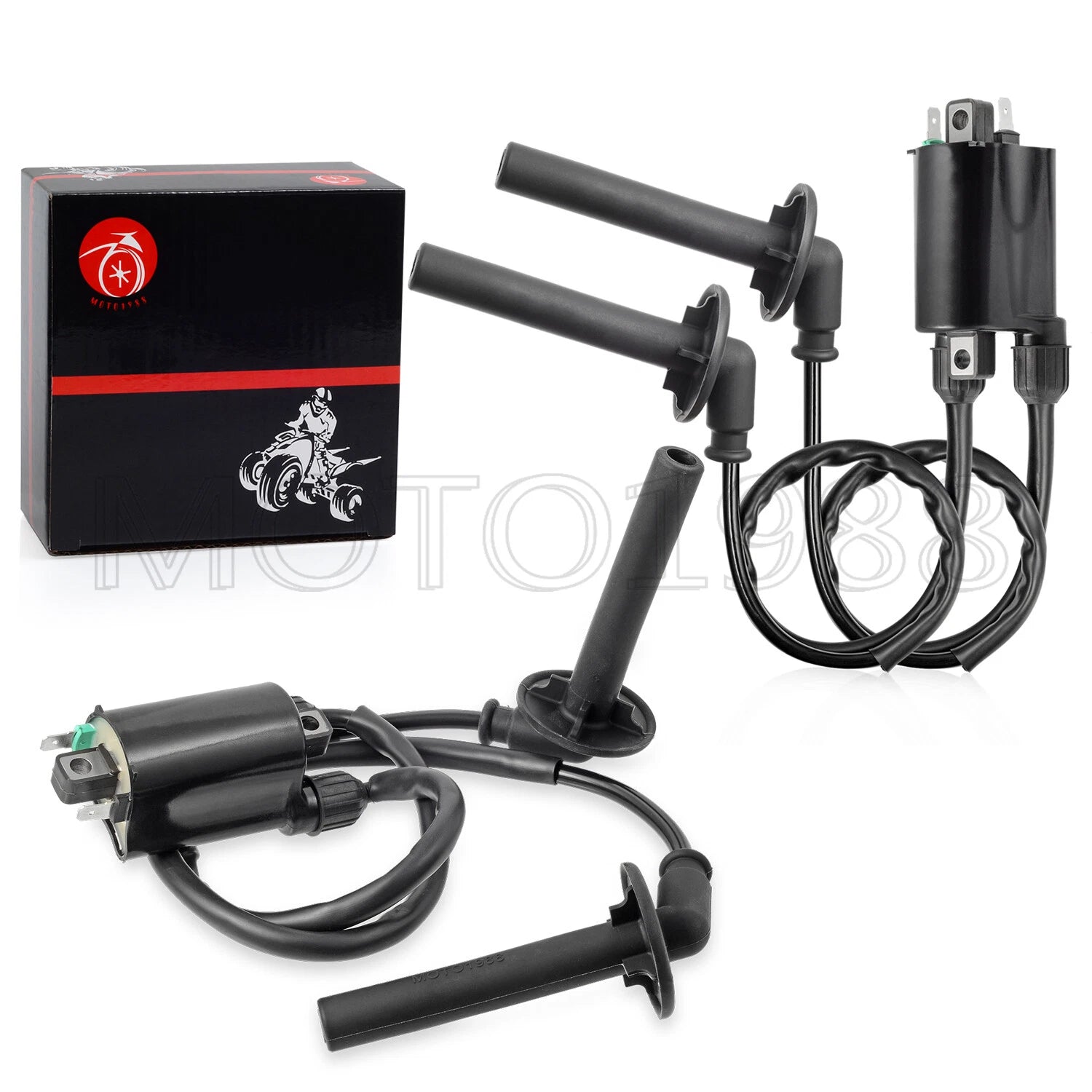 2X Ignition Coil with Spark Plug Cap for Honda ST1100 (1991–2003) #30700-KAF-010