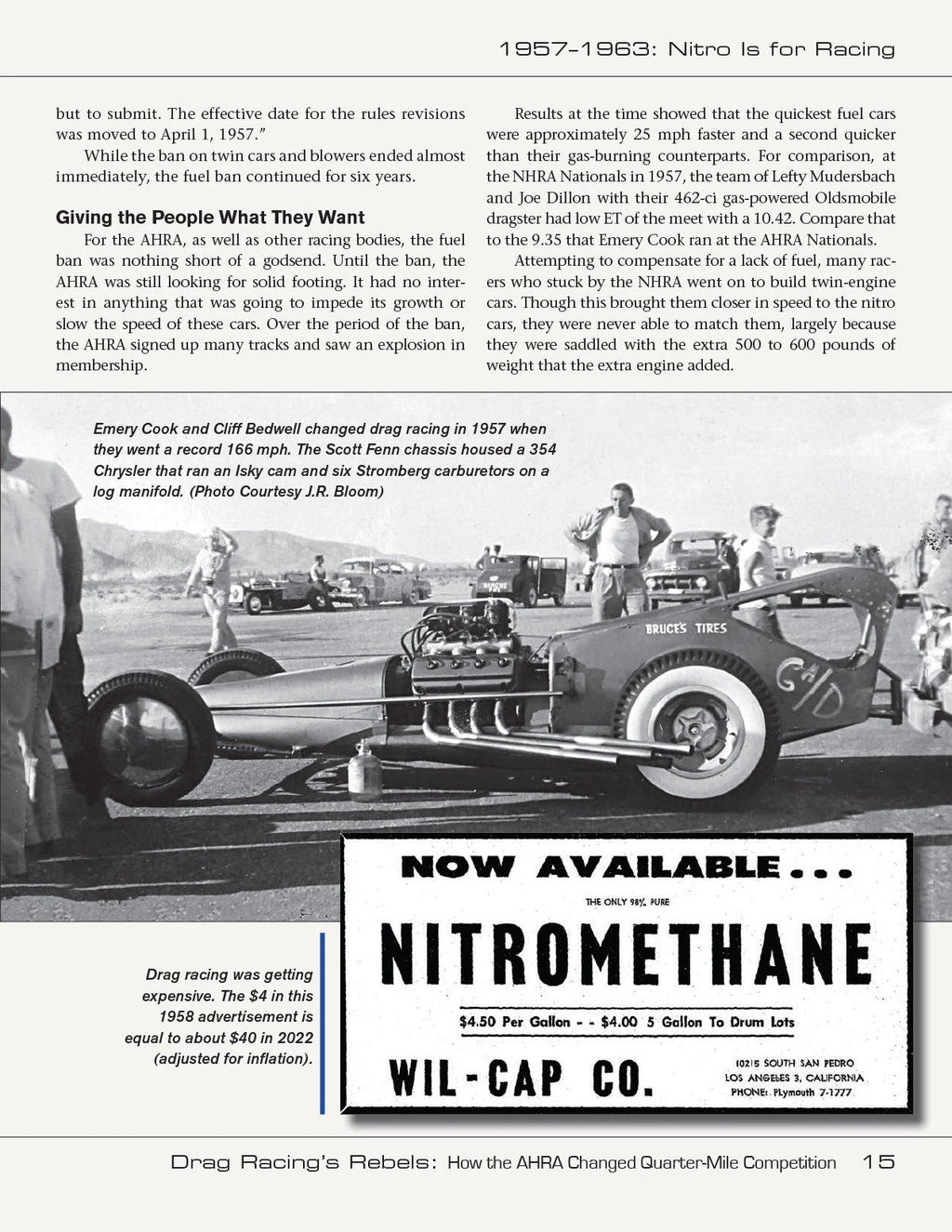 AHRA History Book for Drag Racing Enthusiasts