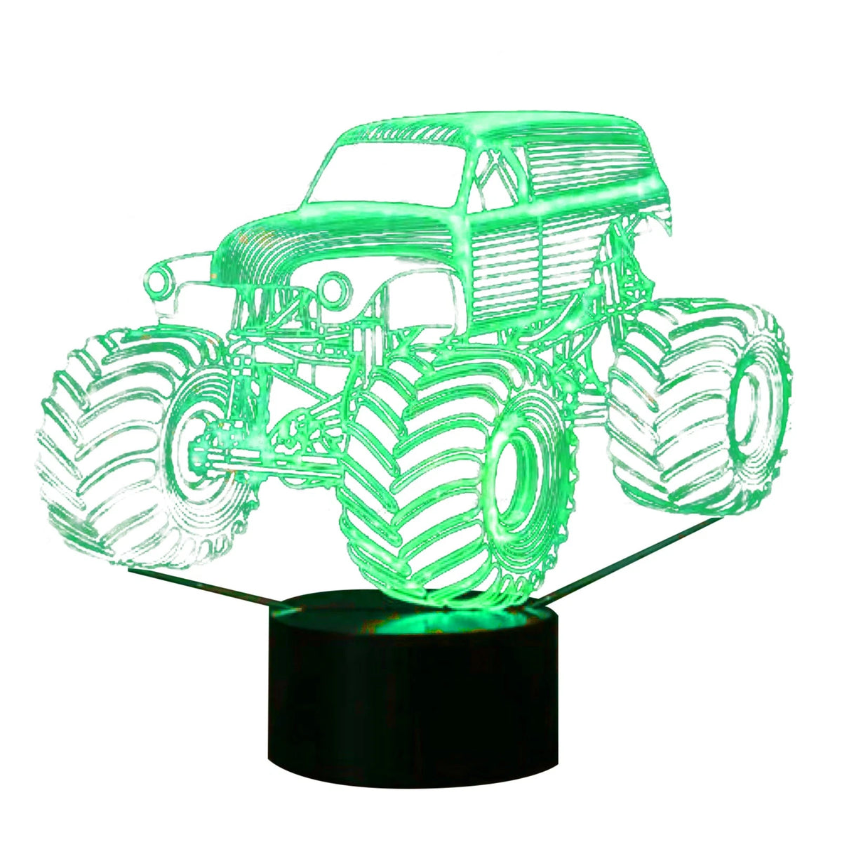 7-Color Change 3D Desk Lamp for Grave Digger Monster Tractor