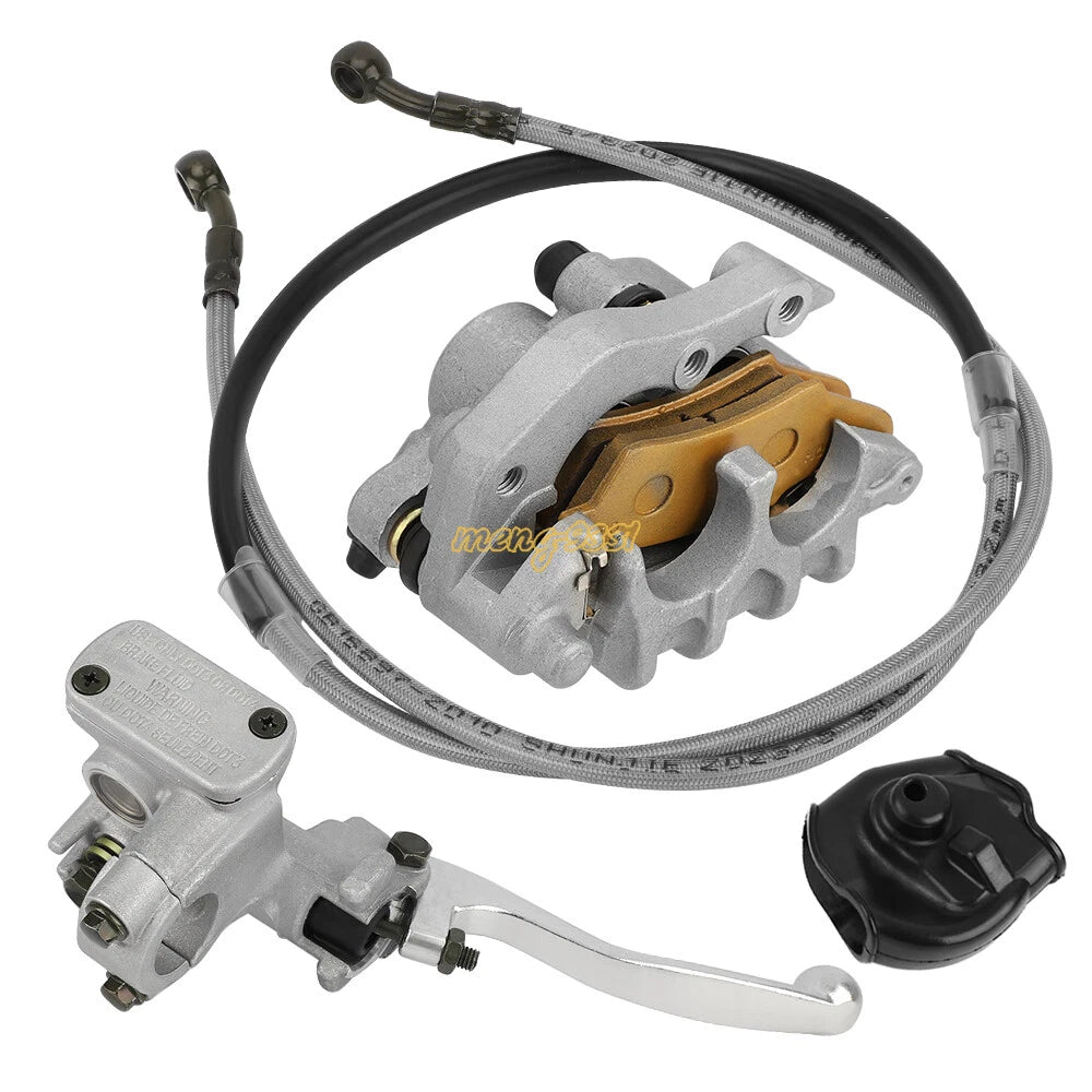 Front Brake Caliper Master Cylinder w/Hose for Honda CRF 250R CRF 450R (2004–2017)