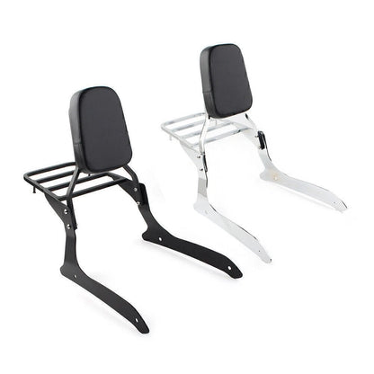 Backrest Sissy Bar Luggage Rack for Yamaha XVS1300A V Star 1300 (2007–2015)