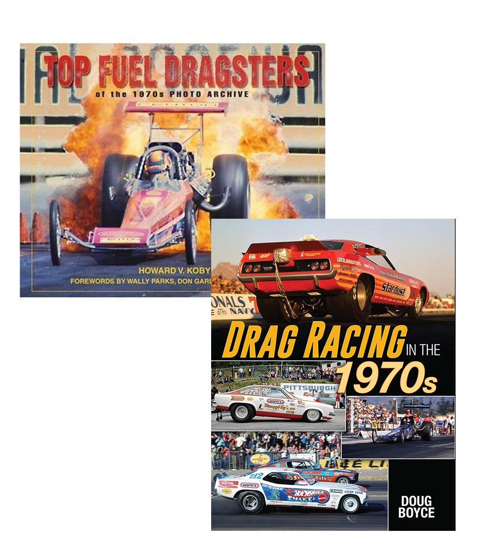2-Book Collection for Drag Racing & Top Fuel Evolution (1970s)