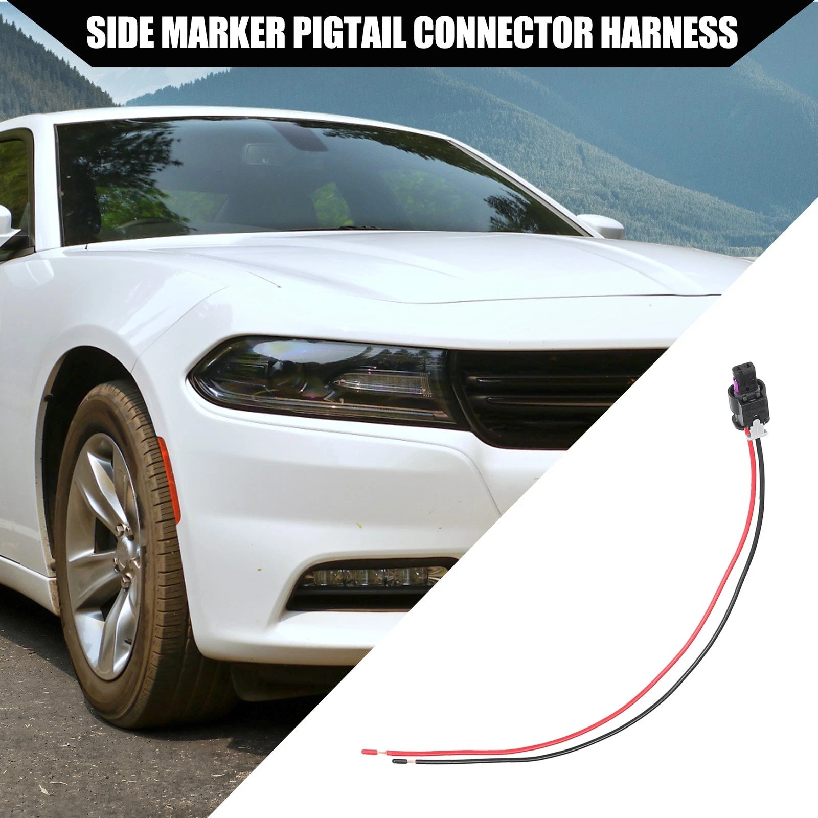 Car Side Marker Pigtail Connector Harness for Dodge Charger 2015–2022