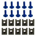 10 Pack M6x20 Motorcycle Fairing Screen Screw Bolt Fastener Clip Kit for