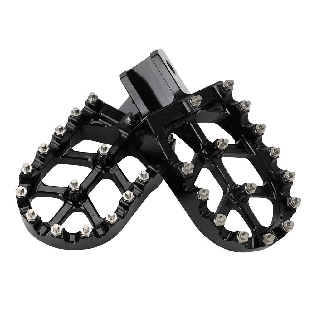 2Pcs Footpegs for Yamaha TW200 (1987–2023) Black