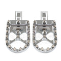 MX Style Wide Foot Pegs for Harley Softail (2018–2023) Chrome