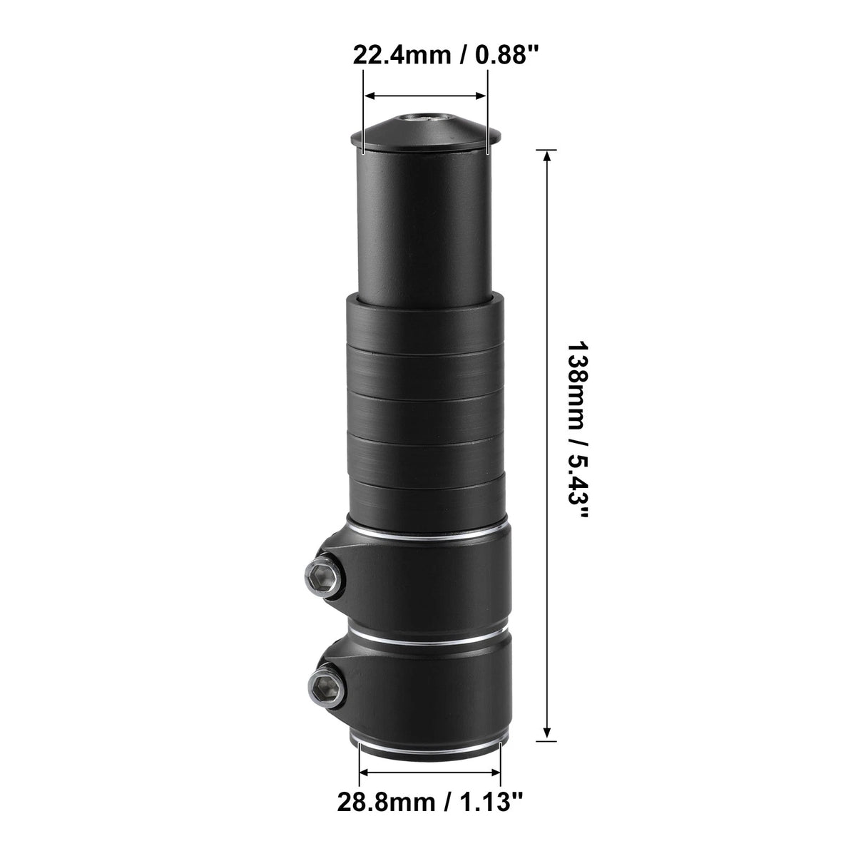 Bike Stem Extender 138mm Aluminum Alloy Replacement for Mountain Bike (2015–2015)