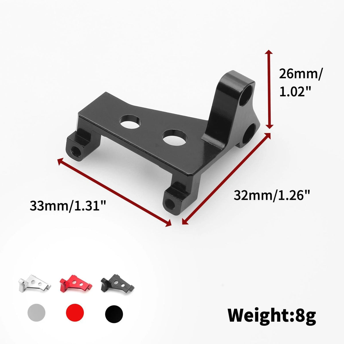 Metal Gear Box Diff Lock Servo Mount for Traxxas TRX-4 (1/10 RC Car)