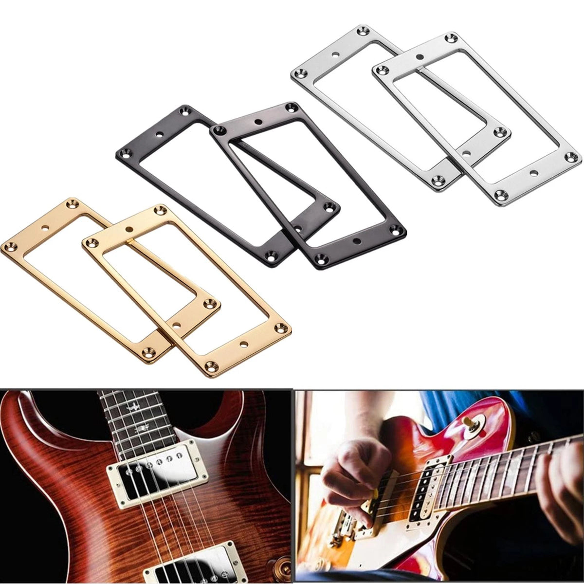 1 Pair Iron Pickup Mounting Ring for Les Paul LP (3 Colors)