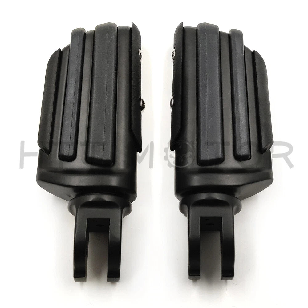 Black Rubber Pilot Footpeg Footrest for Harley Breakout FXBR (2018–2019)