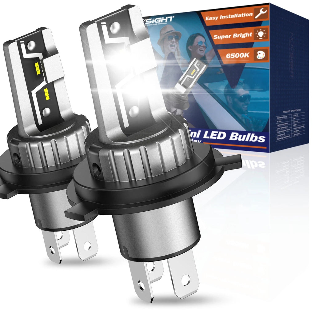2X H4 LED Headlight Bulbs for NOVSIGHT (6500K)
