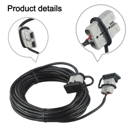 10 Meter Anderson Extension Cable - Sleek Black Design for
