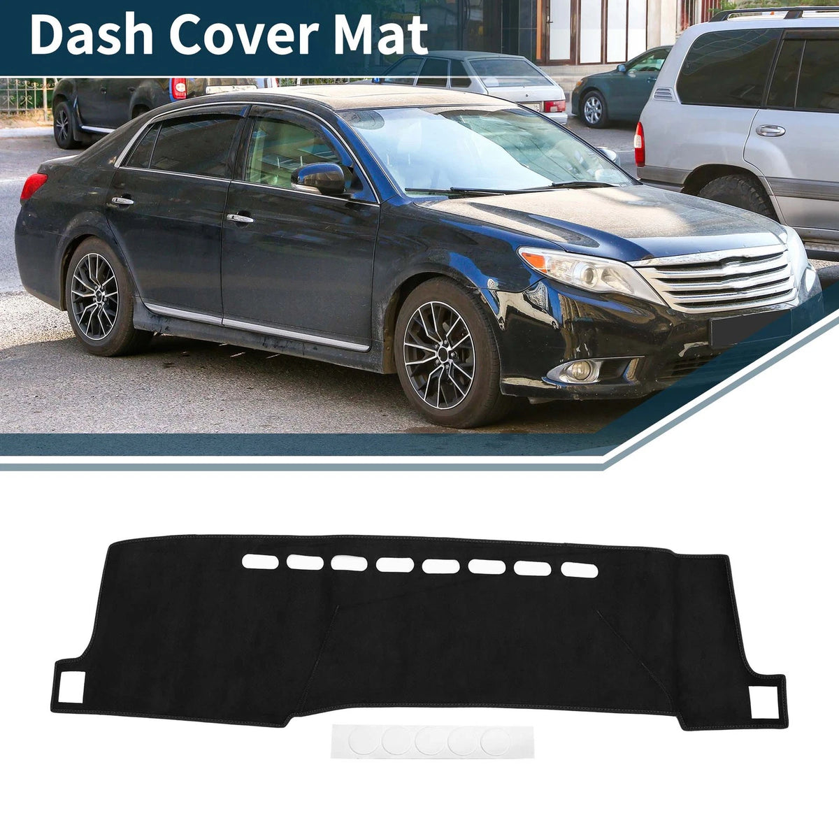 Dash Cover Mat Protector Pad for Toyota Aqua NHP (2011–2021) Black