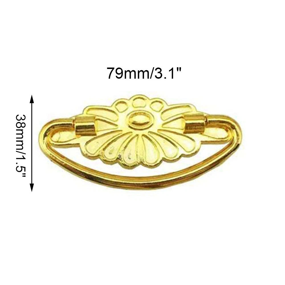 10Pcs Gold Decorative Cabinet Drawer Pull Handles