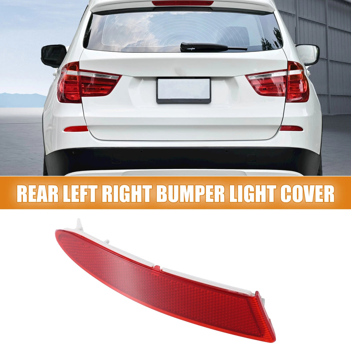 Rear Left Bumper Reflector Light Cover Replacement for BMW X3 F25 2011-2014