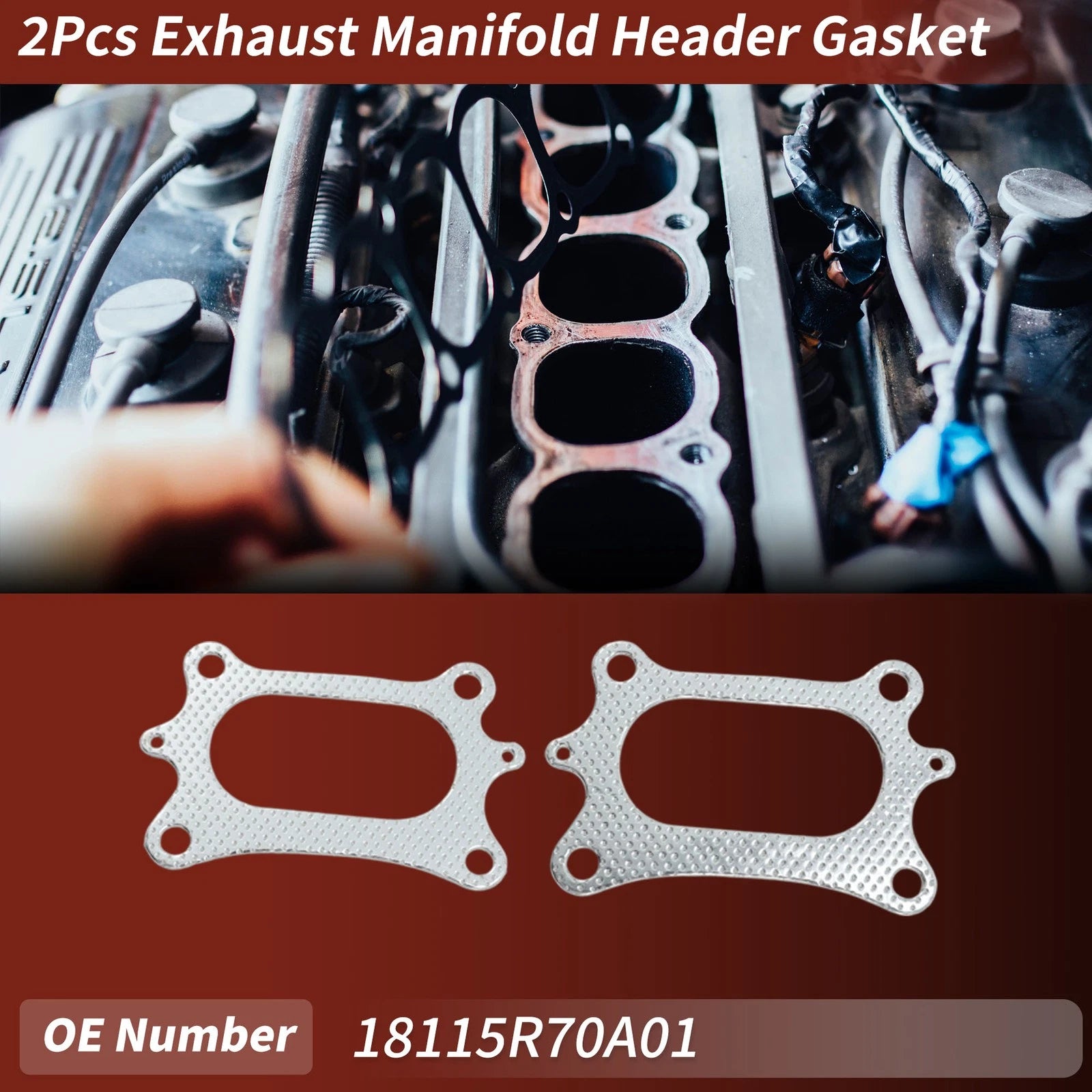 Exhaust Manifold Header Gasket Set for Honda Odyssey (2008–2020)
