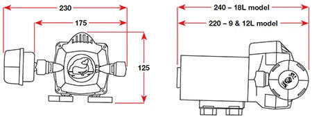 Pressure Pump UF1215 for Universal Applications (12V) BLA 133234