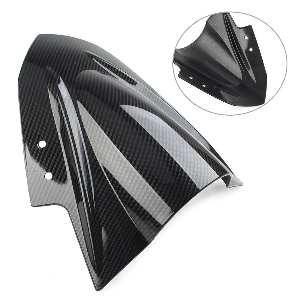 Windshield Shield for Kawasaki Ninja 300 250 (2013–2017) Carbon Fiber Black