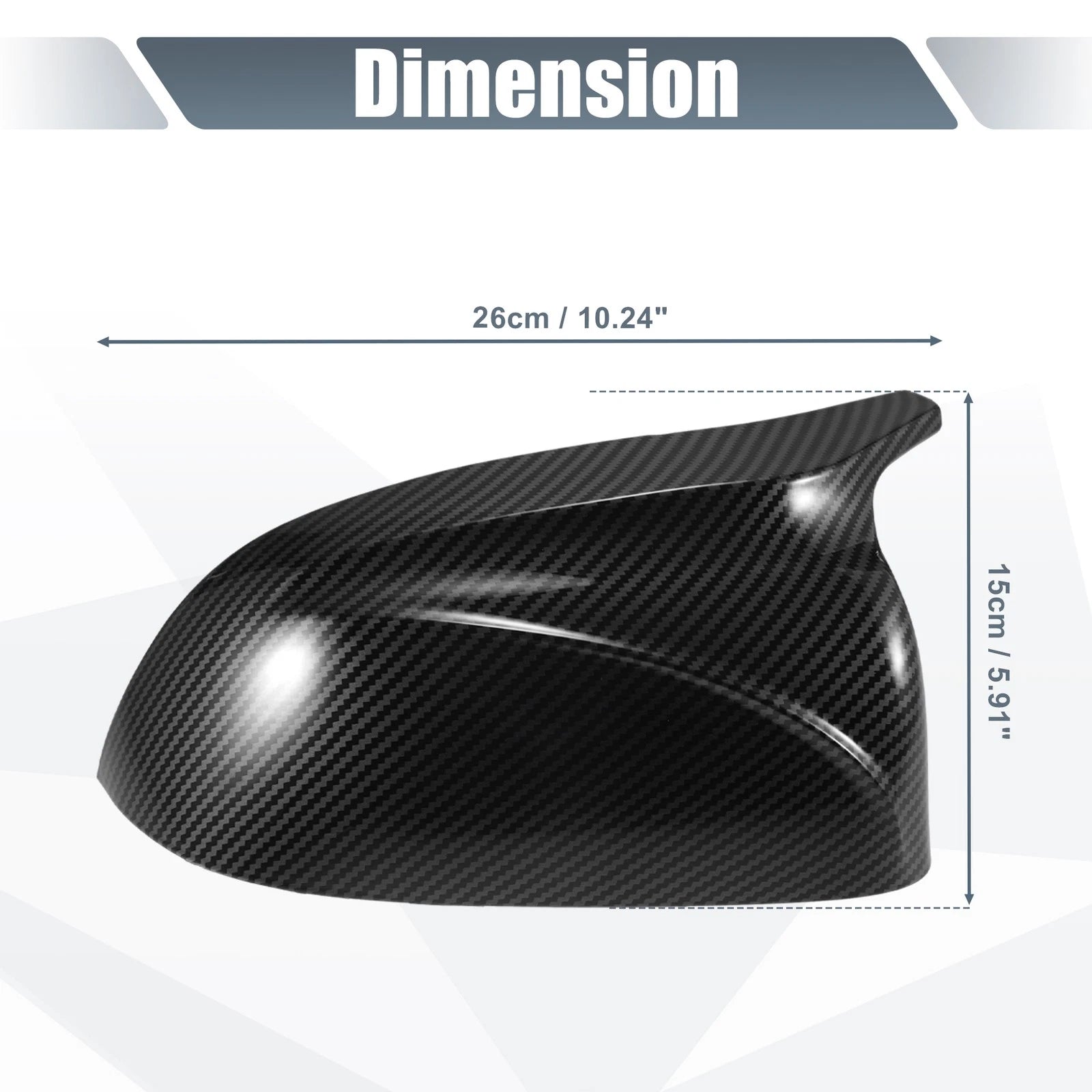 Rearview Mirror Cover Cap Replacement for BMW X3 X4 X5 X6 (2018–2024)