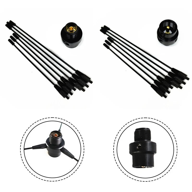 Mobile Antenna UHF VHF for Universal Vehicles (10cm, 15cm Length)
