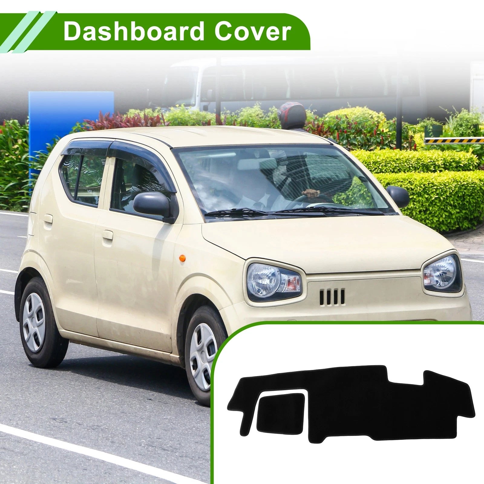 Dashboard Cover for Suzuki Spacia Gear MK53S (2017–Current) Black Polyester