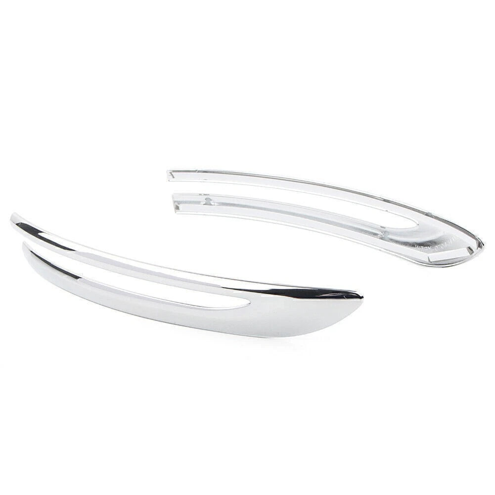 2X Chrome Rear View Mirror Stripe Cover Trim for Nissan Kicks (2017–2019)