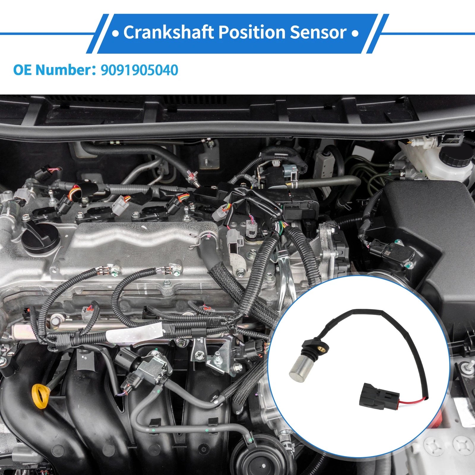 Crankshaft Position Sensor for Lexus LS400 SC300 4.0L (1997–2000)