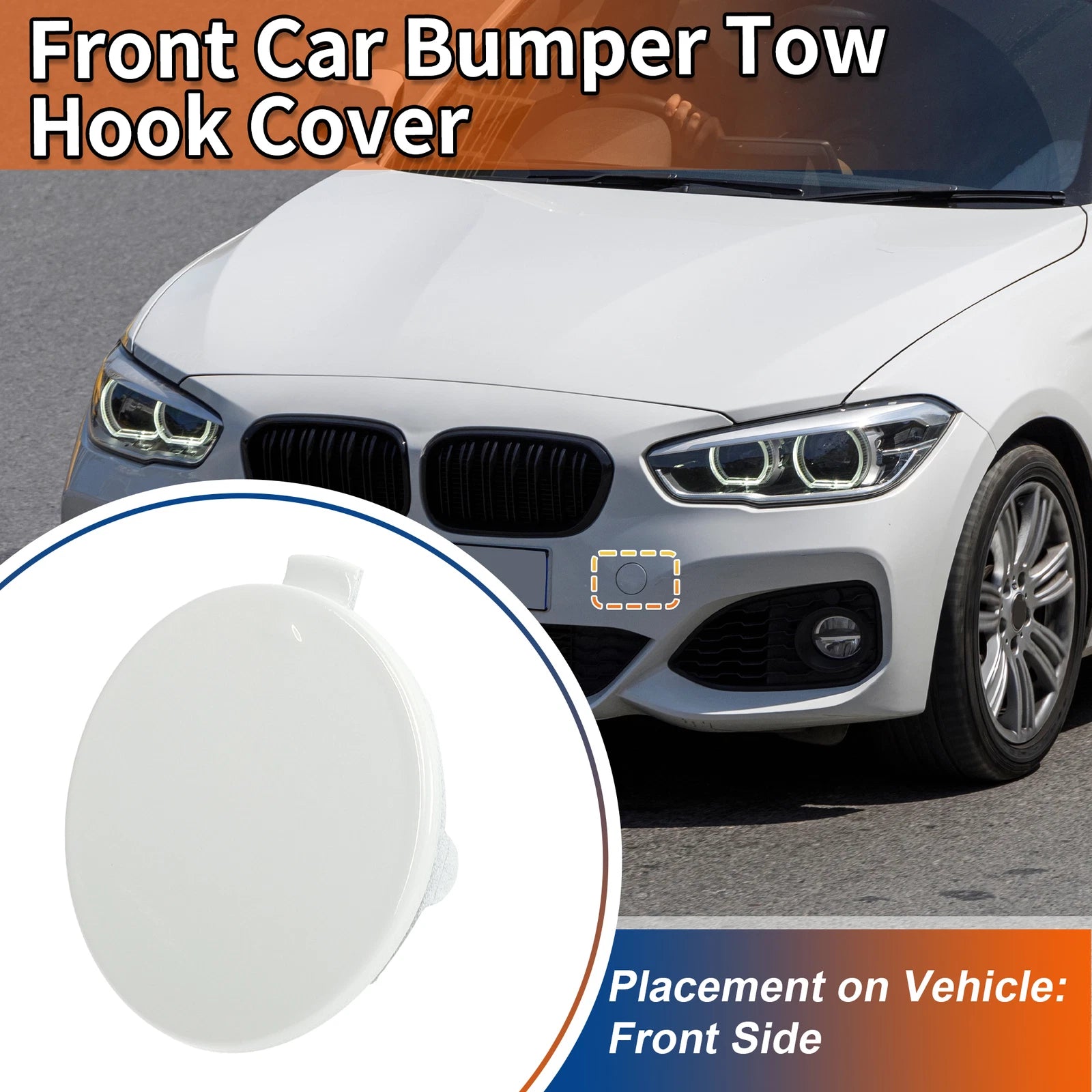 Front Tow Hook Cover for BMW 1 Series F20 (2012–2019)